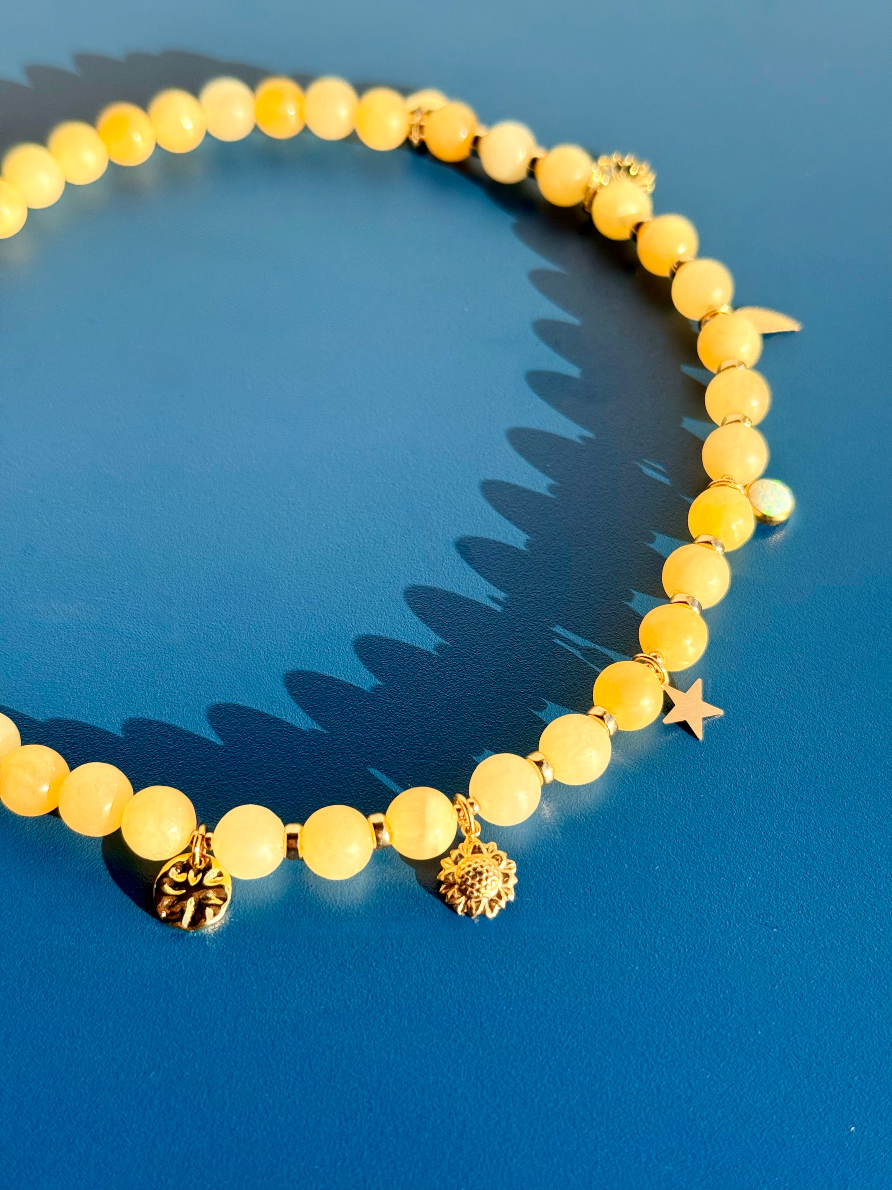 Sunflower Necklace: Happiness & Joy