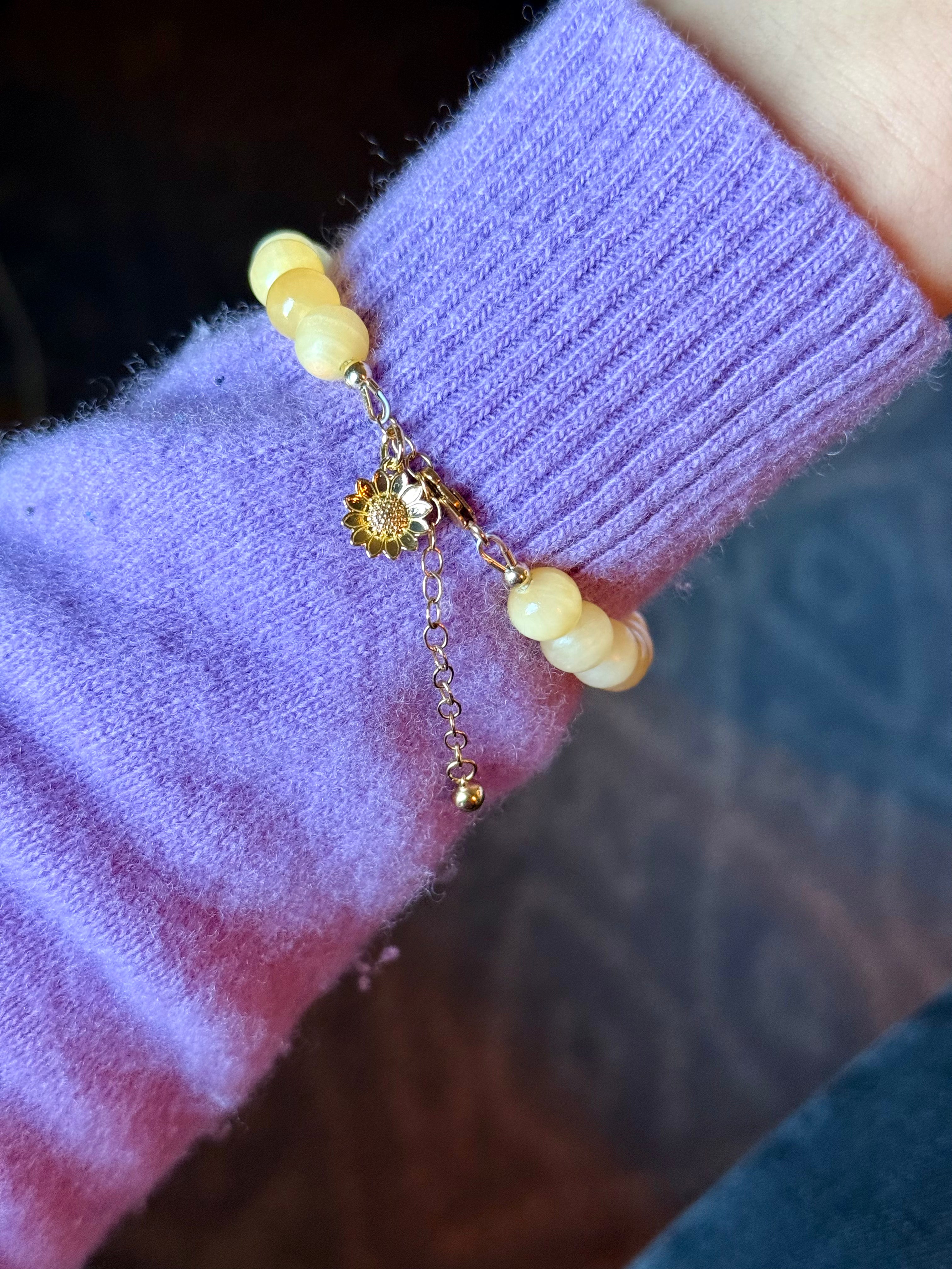Sunflower Bracelet: Happiness & Joy