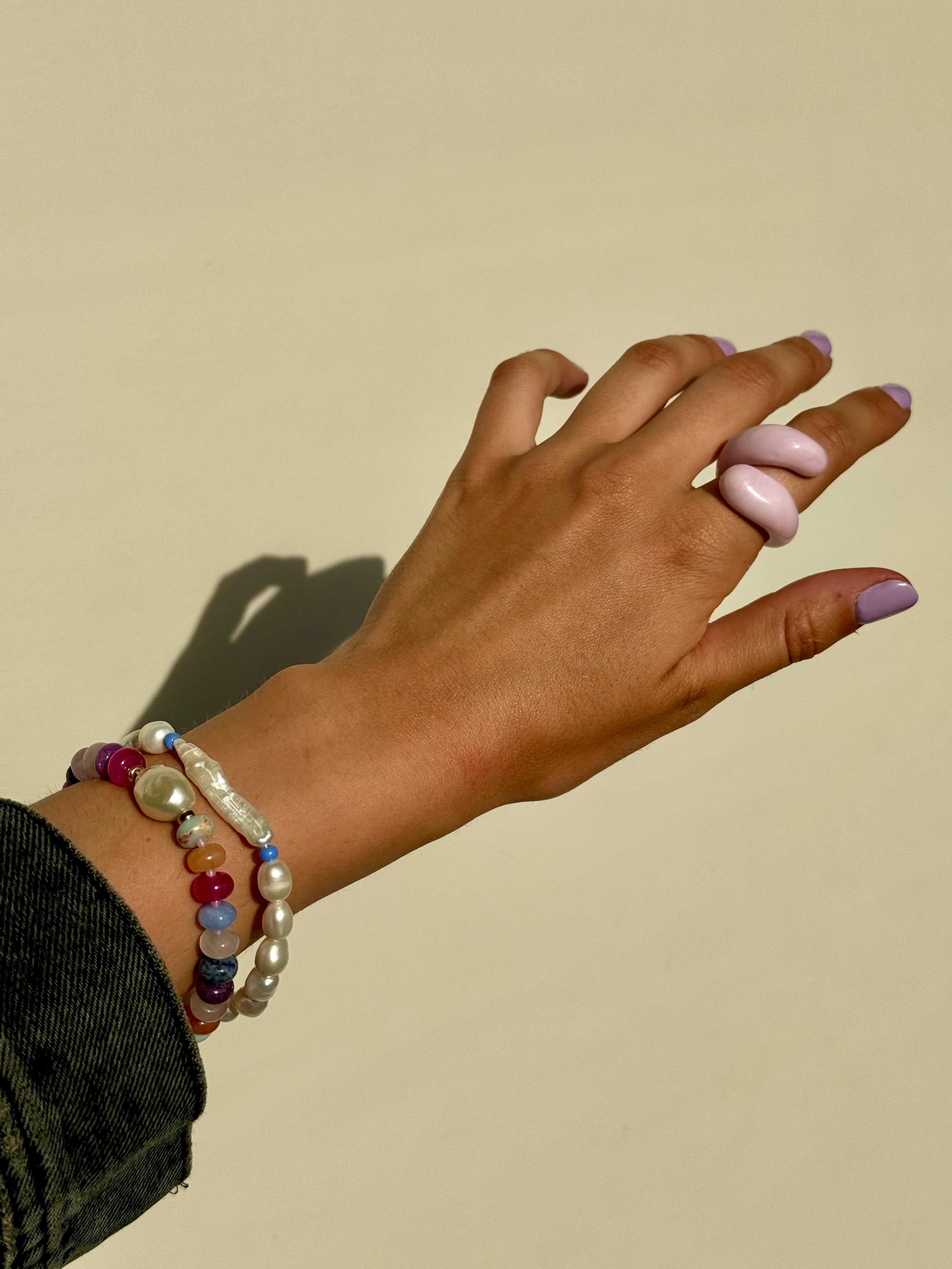 The Pink Sunset Ring